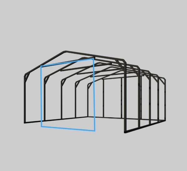 ESTRUCTURA CORTINA sistema CAMPESTRE [ 2.7 X 2.44 ]