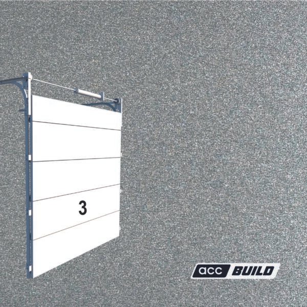 PORTON seccionado color GRIS OXFORD de 3.05 m x 2.4 m