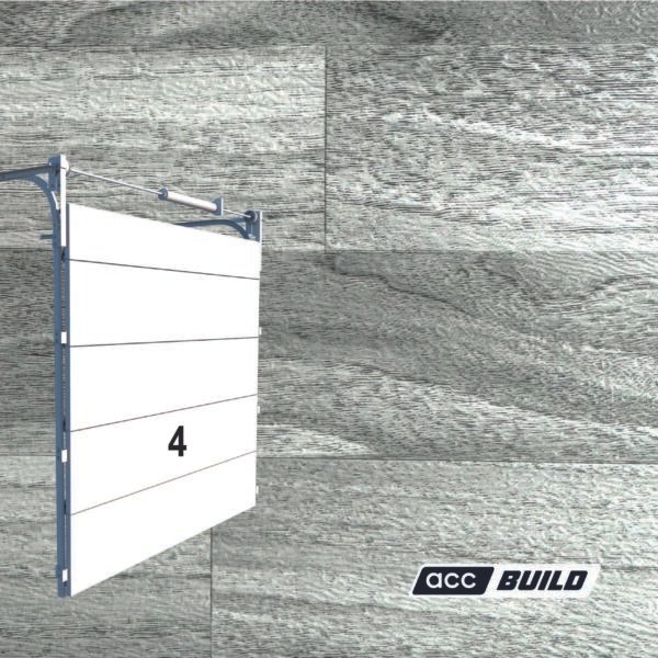 PORTON seccionado color MACHIMBRE GRIS de 3.05 m x 2.4 m