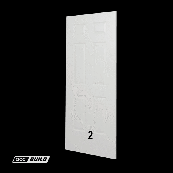 PUERTA exterior 6 PANELES, inclye: Marco y Chapa.