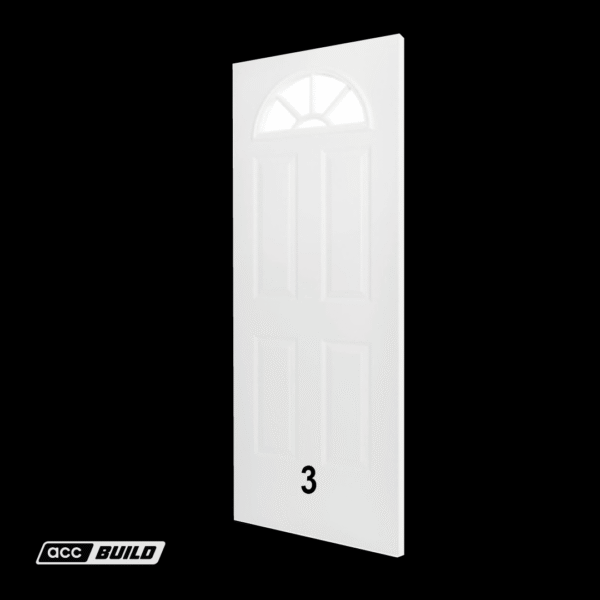 PUERTA exterior MEDIA LUNA, inclye: Marco y Chapa.